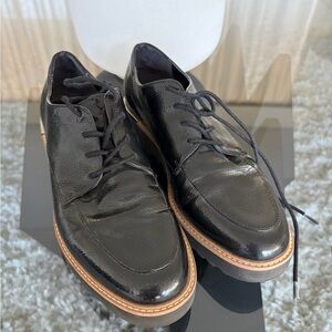 Franco Sarto Black Leather Loafers